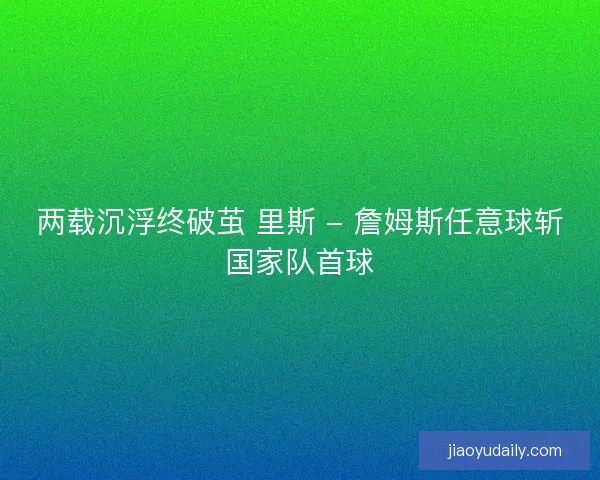 两载沉浮终破茧 里斯 - 詹姆斯任意球斩国家队首球